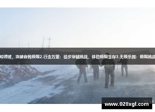 1.探索极限：挑战未知领域，突破自我极限2.行走万里：徒步穿越挑战，体验极限生存3.无极乐园：极限挑战赛，创造极速新纪录